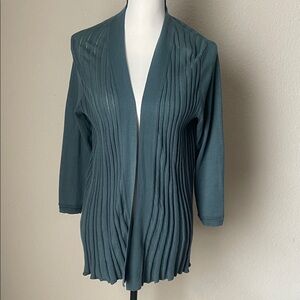 Anthropologie Cardigan . Knitted and Knotted Vintage . Green . NEW with Tags